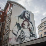 Madonna Child by LA Street Artist El Mac