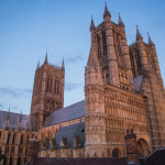 Lincoln Cathedral at dusk